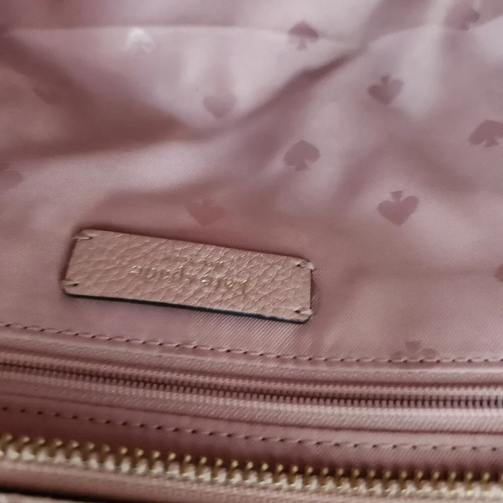 Euc Kate Spade NY Cedar Street Medium Pink Leather Shoulder Bag Purse